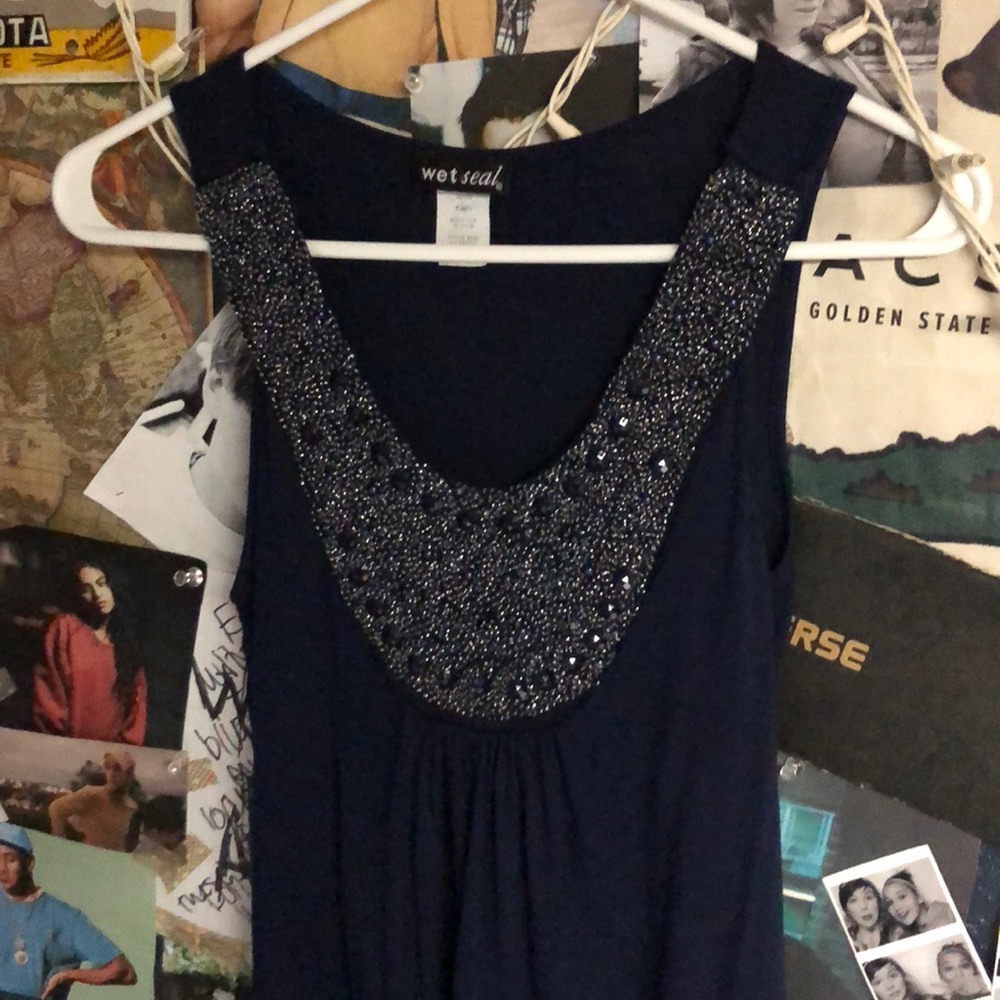Wet seal navy tank top